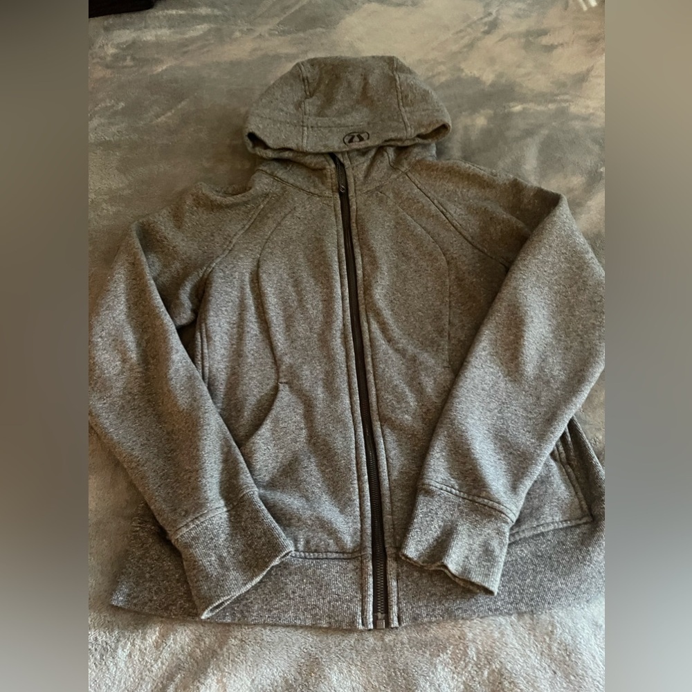 Lululemon Hesther Gray Scuba Zip Up 12